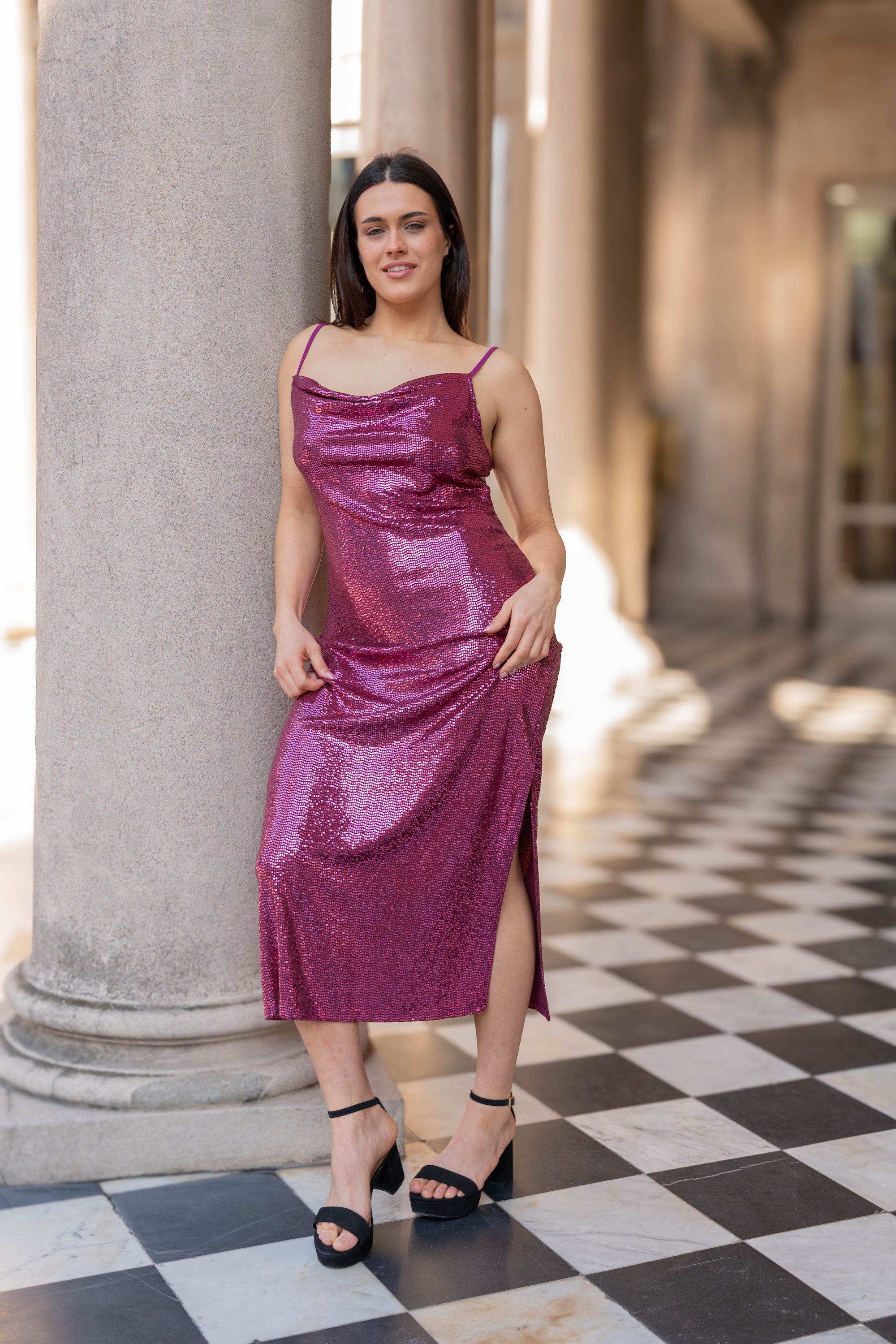 Vestido con brillos