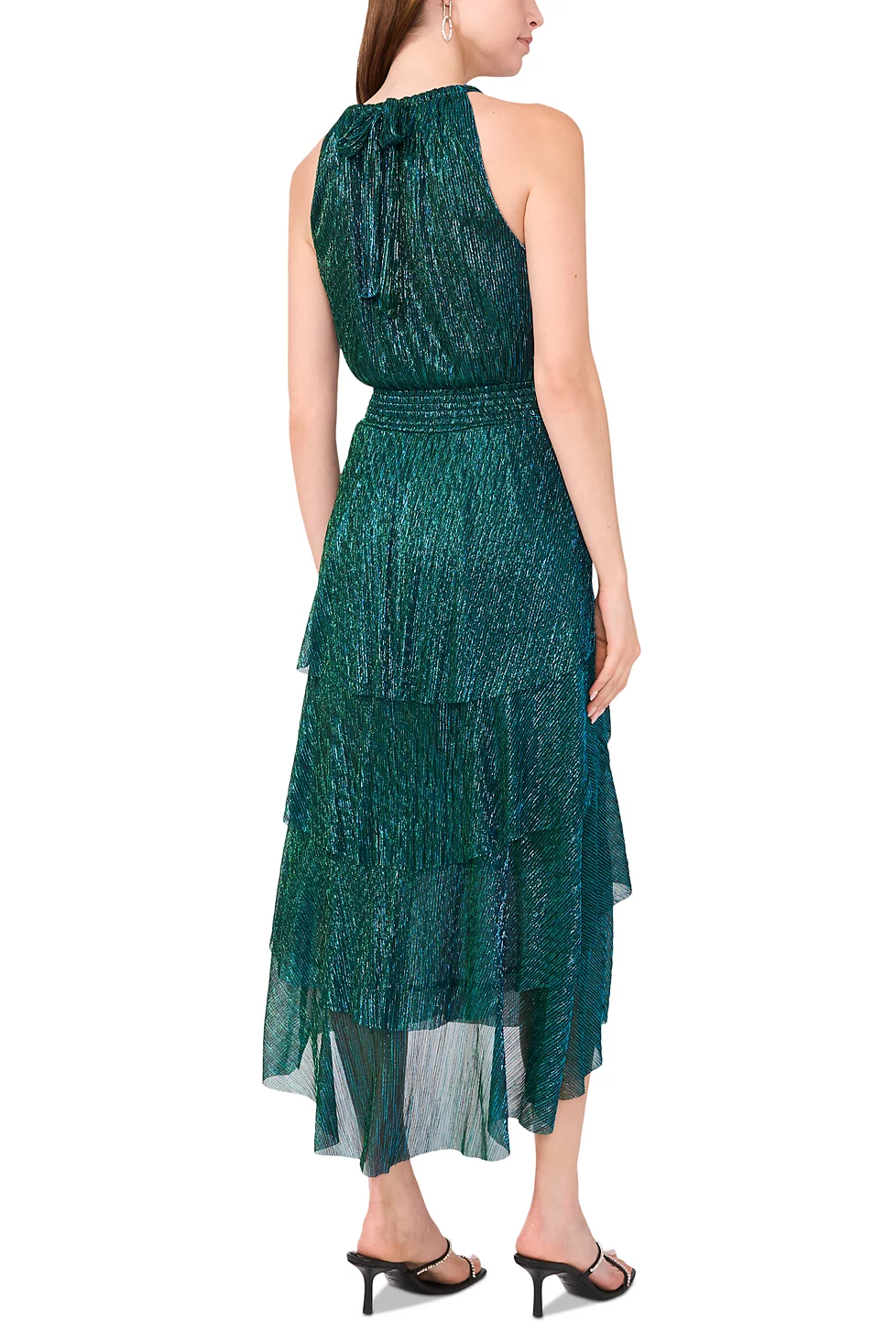 Vestido con falda con volados