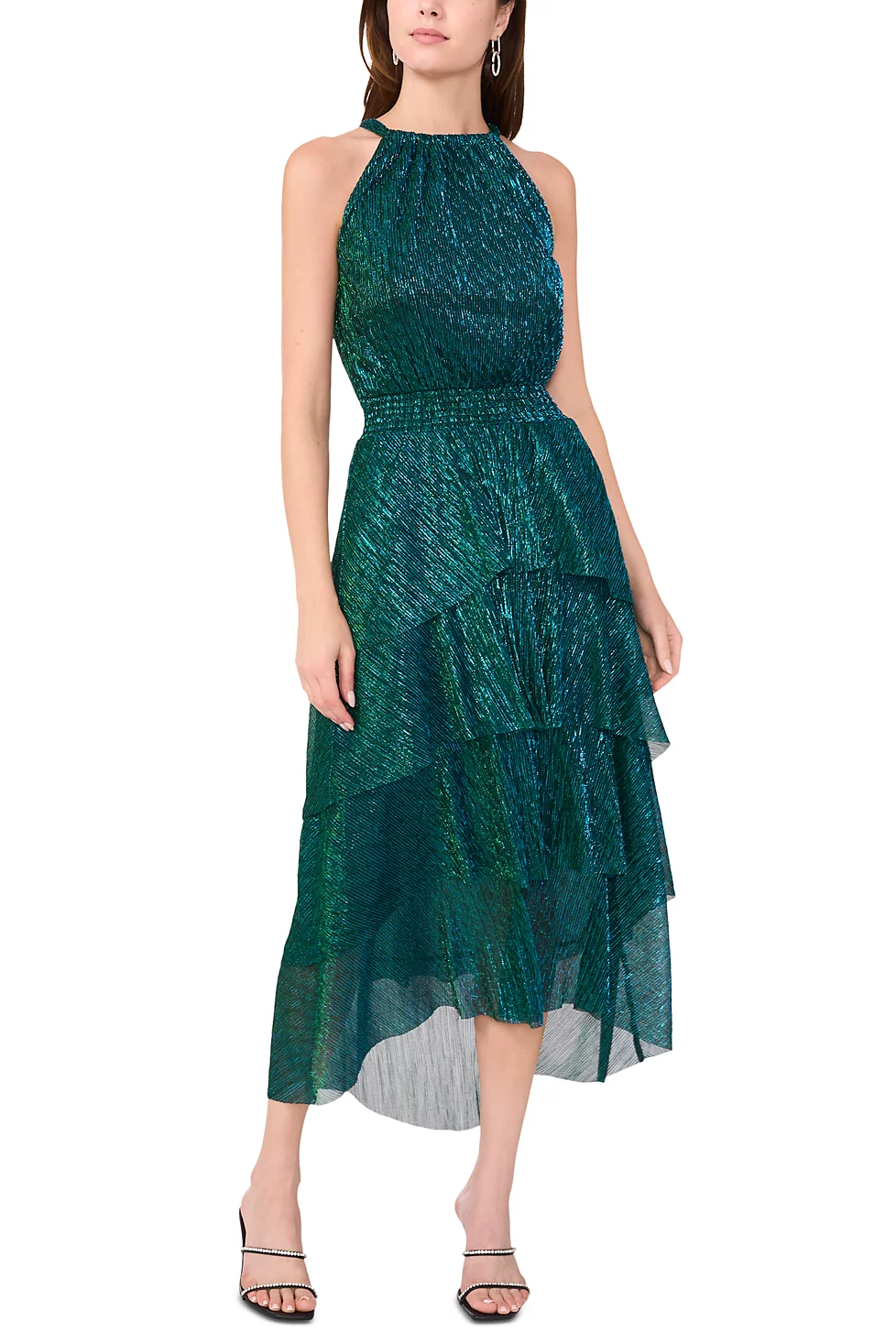 Vestido con falda con volados