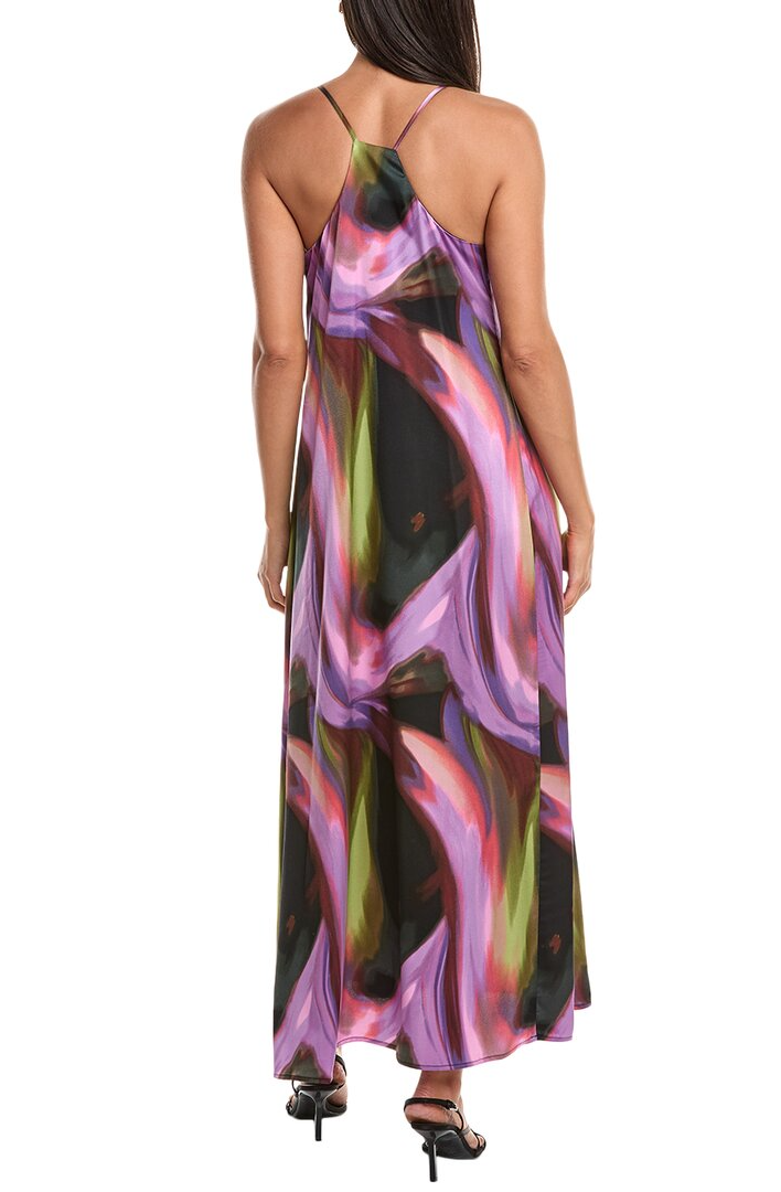 Vestido estampado con bolsillos