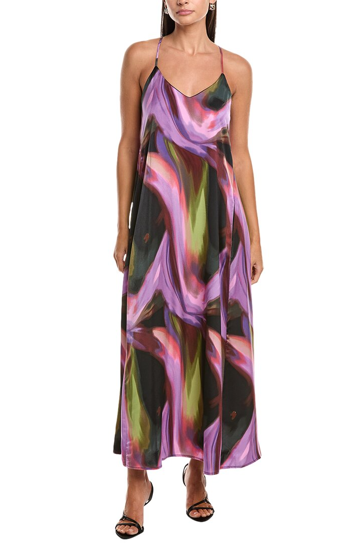 Vestido estampado con bolsillos