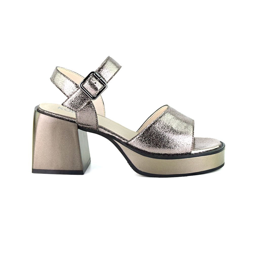 Sandalias peltre con tira gruesa