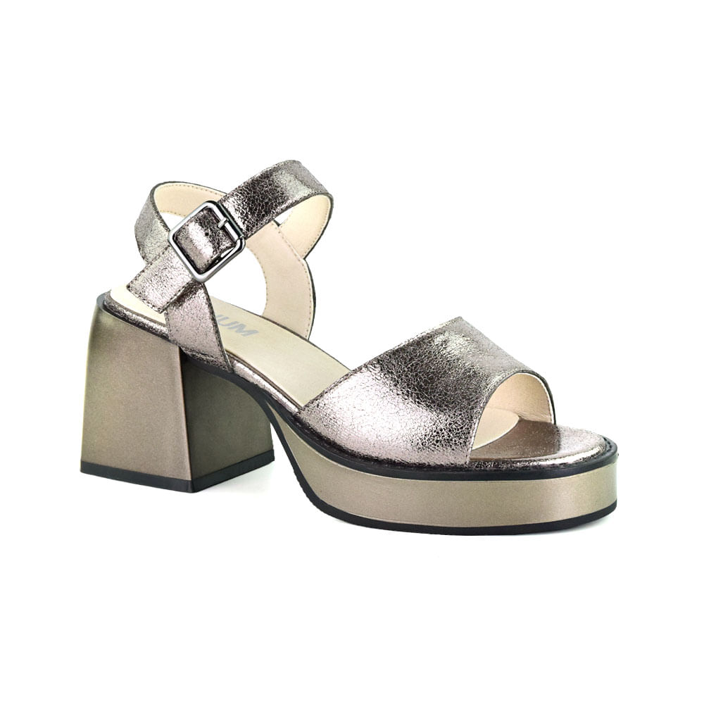 Sandalias peltre con tira gruesa