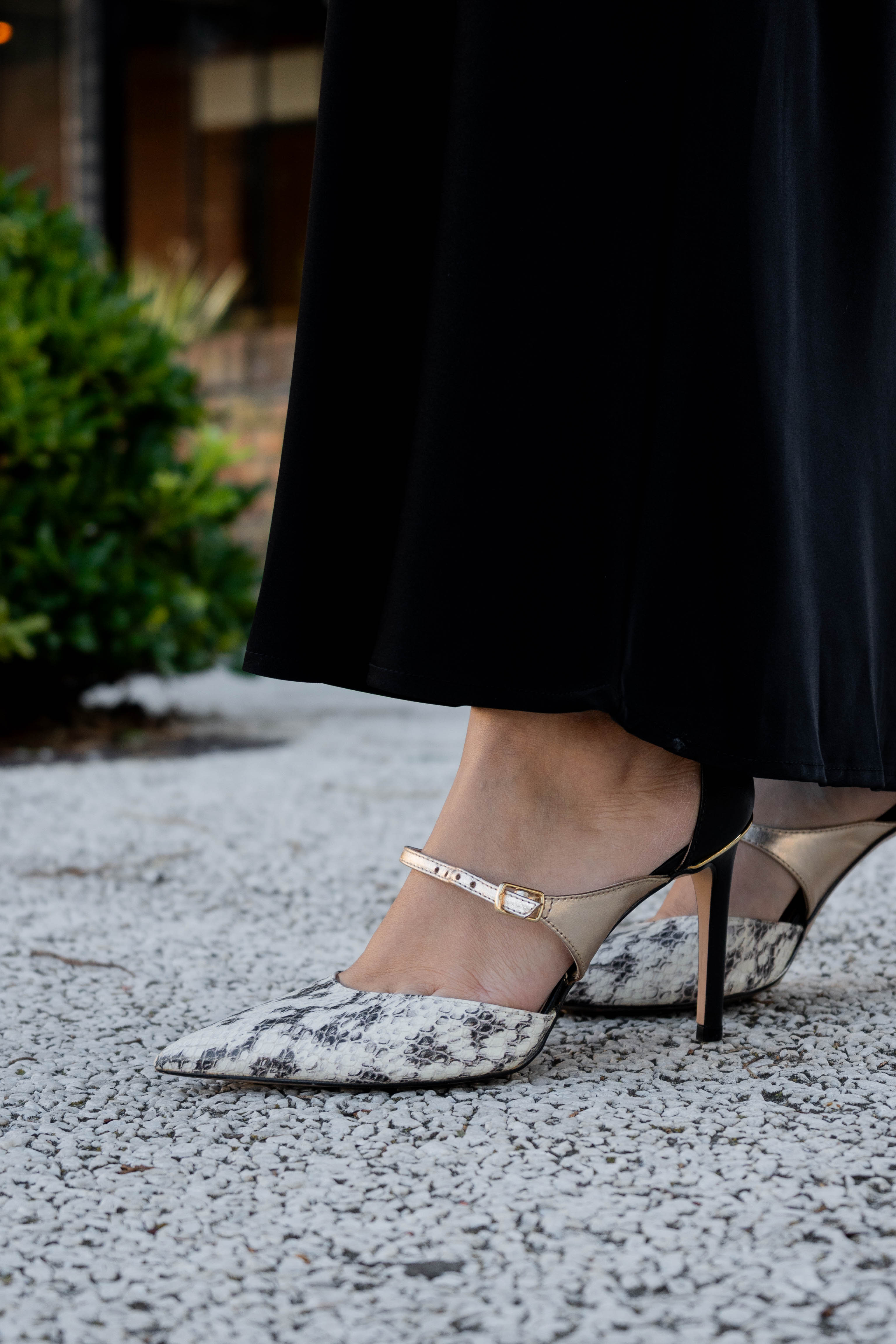 Zapatos en punta con taco fino